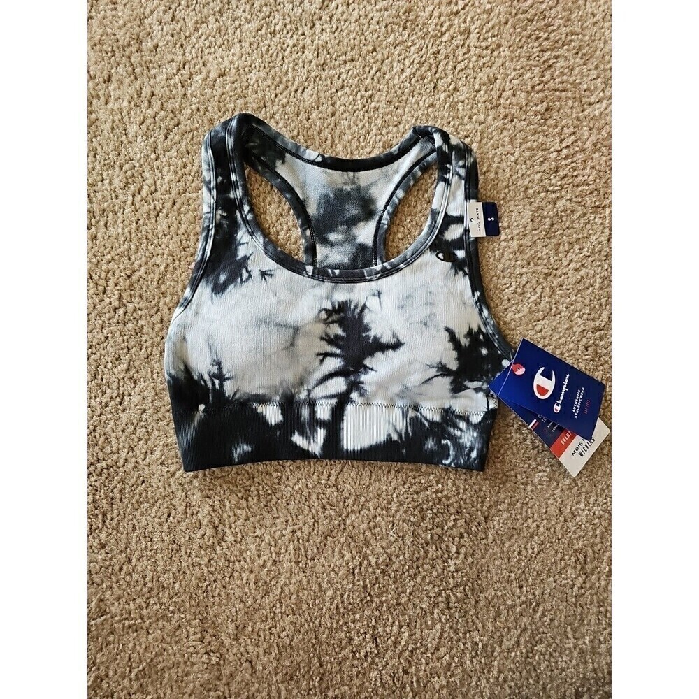 Champion Moderate Support Racerback Infinity Tie Dye Sports Bra Size Small NEW